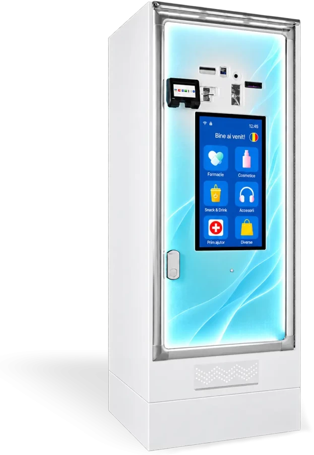 Tonomat produse Superluna, soluție completă automată fără personal, NON-STOP